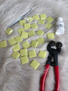 BM-17 Lemon Yellow Artistic Mosaic 25x25