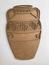 34x21cm Jug Figure Raw Wood