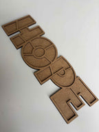 37x11cm HOPE Figür Ham Ahşap
