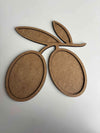 24x25cm Olive Branch Figure Raw Wood