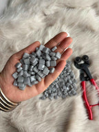 CM-05 Açık Gri Sanatsal Mozaik 10x10mm