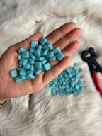 CM-27 Açık Turkuaz Sanatsal Mozaik 10x10mm