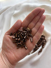 SCB-06 Shiny Dark Brown Glass Bead (1cm)