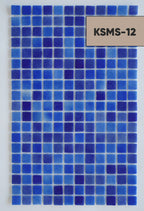 Aqua Dark Mix Havuz Mozaik 25x25mm - karsanmozaik