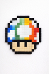 Mushroom Figure Pixel Art Mosaic Kit