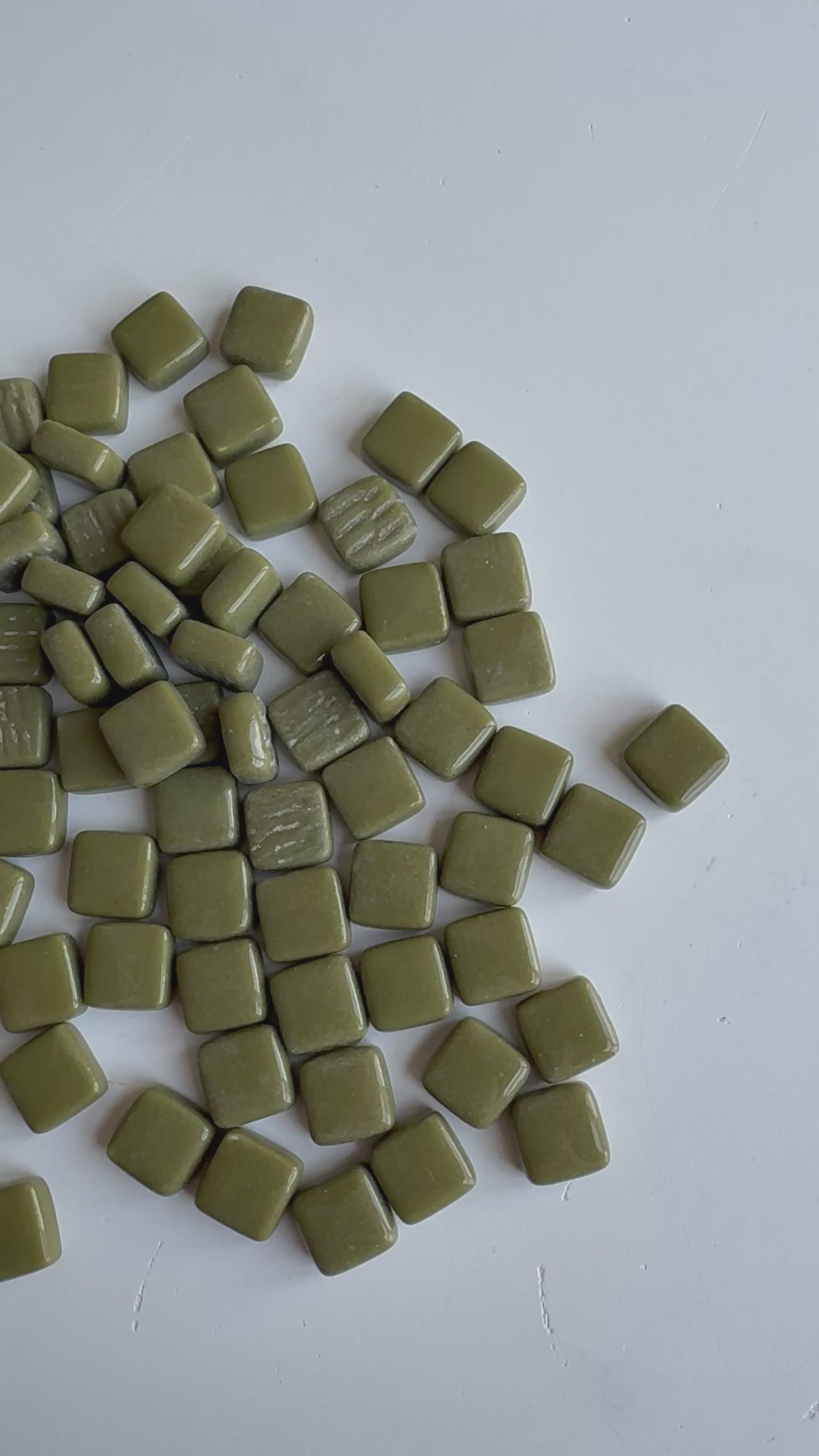 CM-37 Askeri Yeşil Sanatsal Mozaik 10x10mm