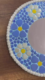 34x34cm Yuvarlak Pleksi Aynalı Yetişkin Set (Başlangıç Seviye)Mavi Tonlar