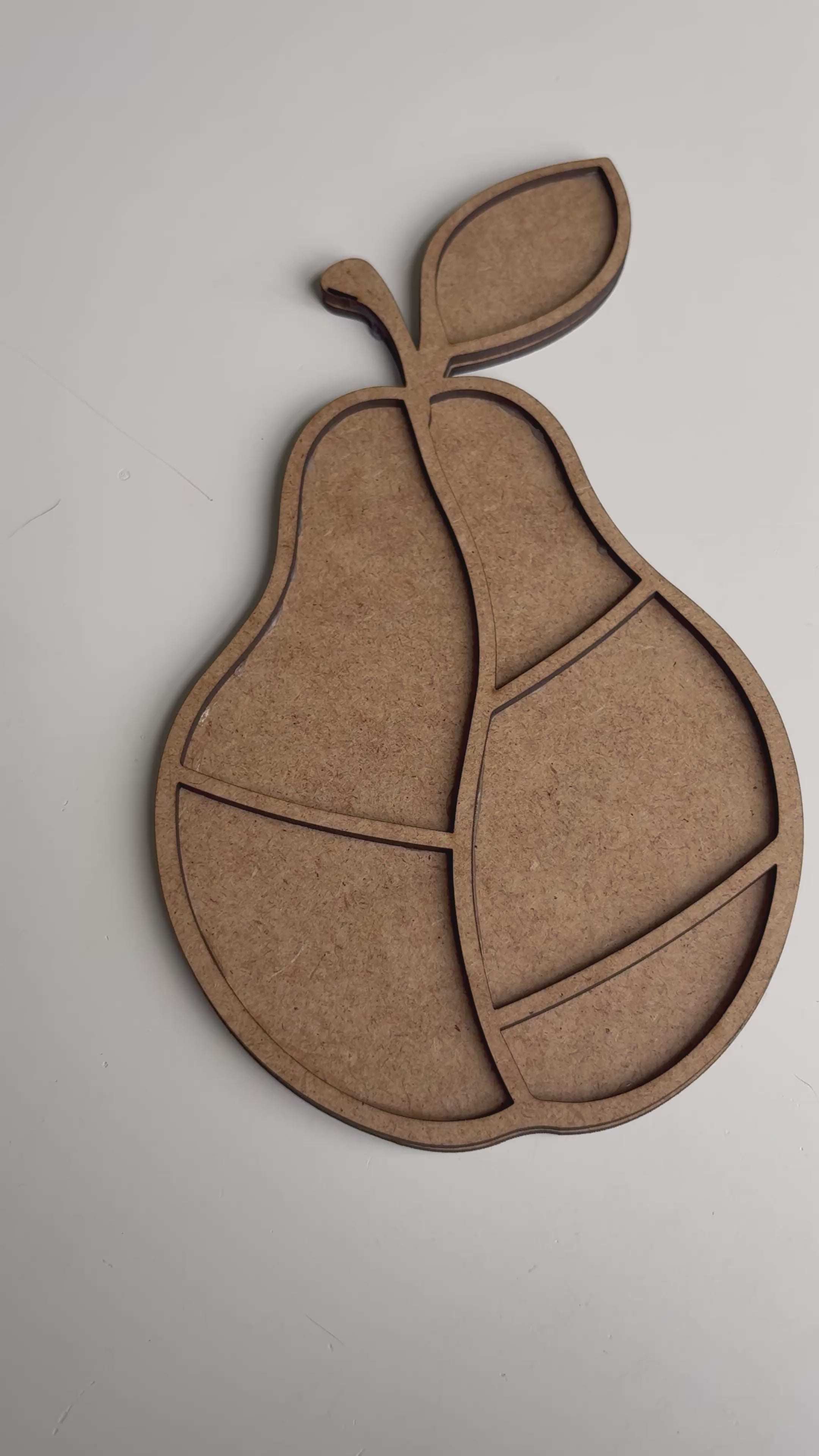 24x13,5cm Armut Figür Ham Ahşap