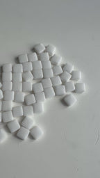 CM-02 Diş Beyazı Sanatsal Mozaik 10x10mm