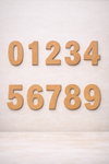 20x10cm Numbers Raw MDF Mosaic Base