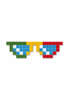 Glasses PixelArt Mosaic Set