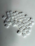 CM-02 Diş Beyazı Sanatsal Mozaik 10x10mm