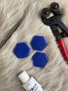 SH-02 Blue Hexagonal Artistic Mosaic