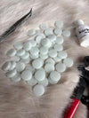 YM-01 White Round Artistic Mosaic