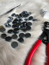YM-04 Luster Black Round Artistic Mosaic