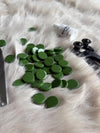 YM-07 Dark Green Round Artistic Mosaic